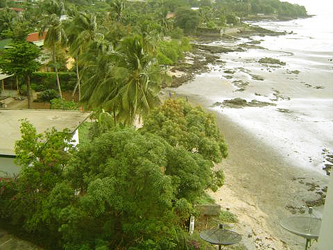Strand bij Conakry Mariador Palace Hotel