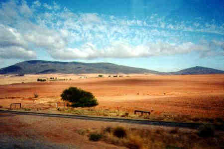 Kalahari starts south of Windhoek