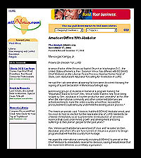 AllAfrica News News 11/17/2004