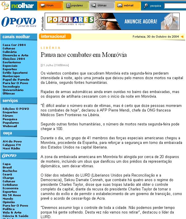 Opovo Brasil July 03, 2003