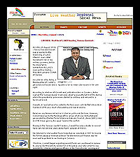 Warm Africa August 20, 2003