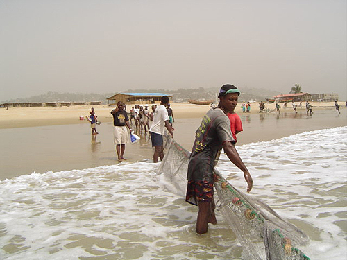 Vissers in Sierra Leone