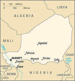 Map Niger
