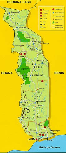 map Togo